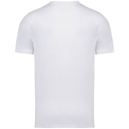 T-shirt slub uomo ecosostenibile con bordi a taglio vivo
