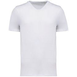 T-shirt slub uomo ecosostenibile con bordi a taglio vivo