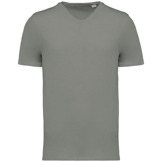 T-shirt slub uomo ecosostenibile con bordi a taglio vivo