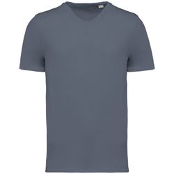 T-shirt slub uomo ecosostenibile con bordi a taglio vivo