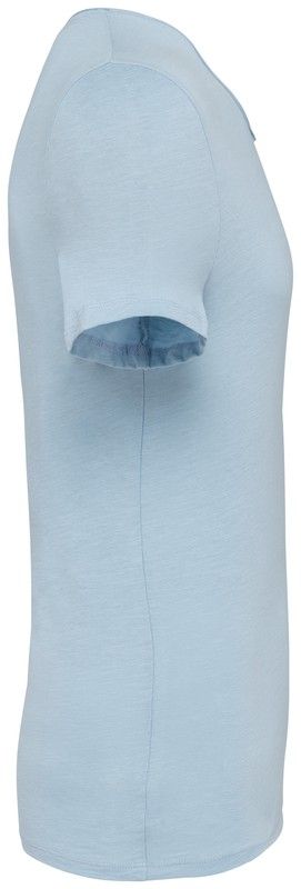 T-shirt slub uomo ecosostenibile con bordi a taglio vivo