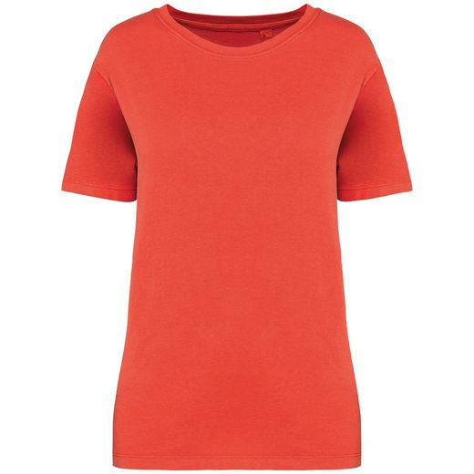 Eco-friendly ladies' washed effect t-shirt