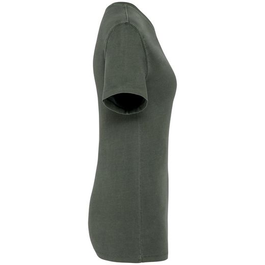 Eco-friendly ladies' washed effect t-shirt