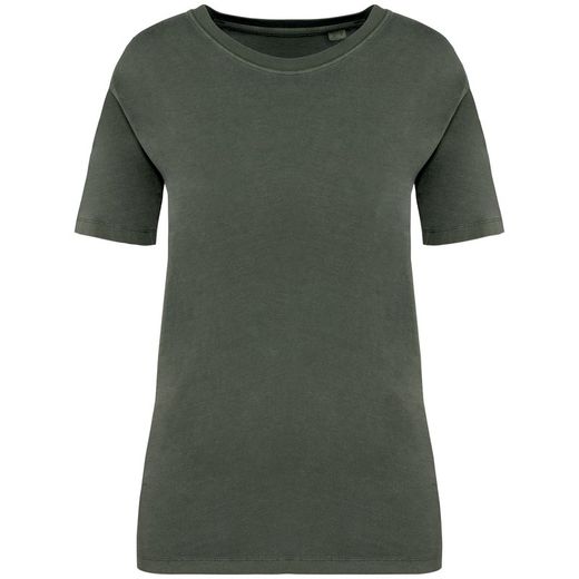 Eco-friendly ladies' washed effect t-shirt