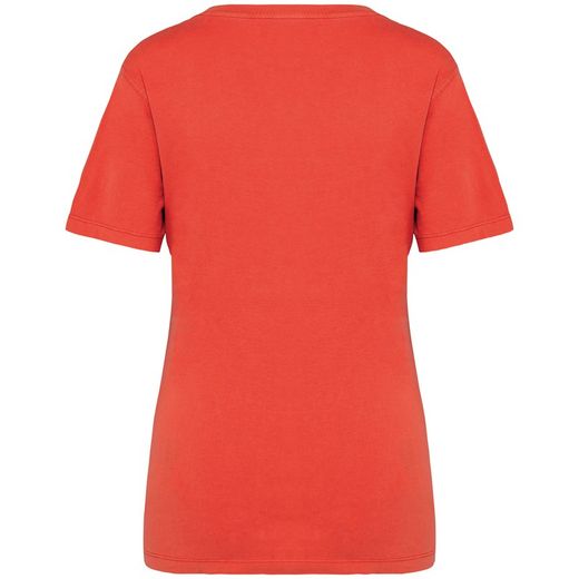 Eco-friendly ladies' washed effect t-shirt