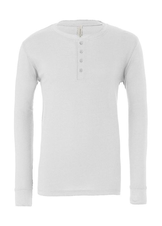 Camiseta Henley manga larga hombre