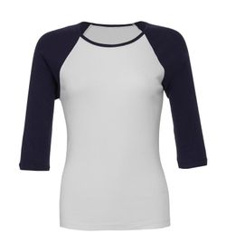 Camiseta manga 3/4 raglán contraste