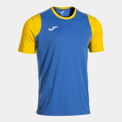 Cancha Short Sleeve T-Shirt Royal Blue Yellow