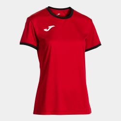 Camiseta Manga Corta Combi Premium Rojo Negro