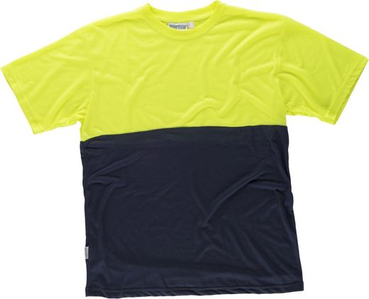 Chemise combinée à manches courtes sans poches Navy Yellow AV
