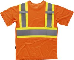 Camiseta manga corta con cintas reflectantesNaranja / Amarillo