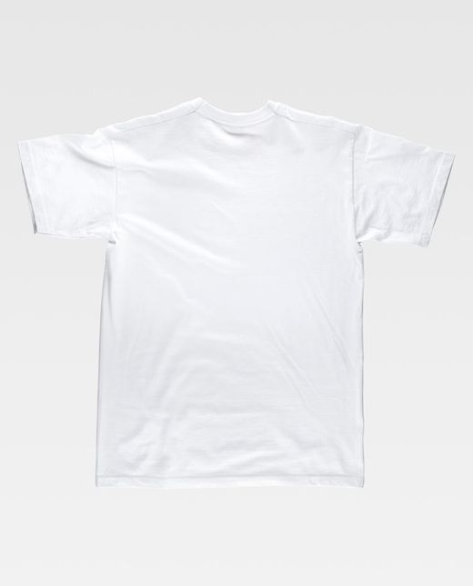 Camiseta manga corta cuello caja algodón Blanco