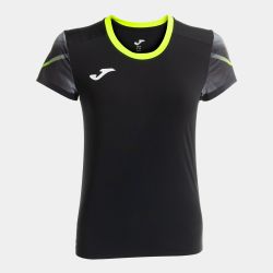 Camiseta Manga Corta Elite Xi Negro Amarillo Fluor