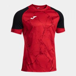 Hispa V Short Sleeve T-Shirt Red Black