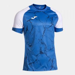 Hispa V Short Sleeve T-Shirt Royal Blue White