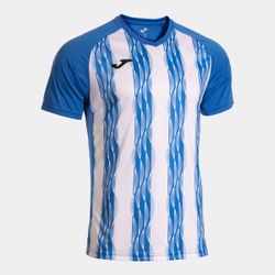 Inter V Short Sleeve T-Shirt Royal Blue White