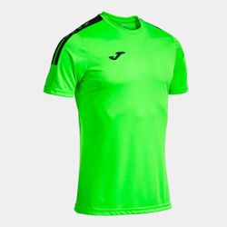 CAMISETA MANGA CORTA OLIMPIADA VERDE FLÚOR NEGRO