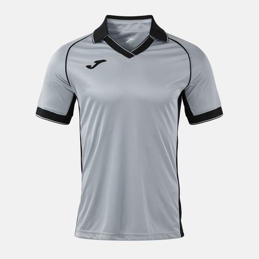 Camiseta Manga Corta Vintage Eco Retro Gris Negro