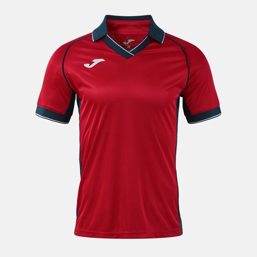 Camiseta Manga Corta Vintage Eco Retro Rojo Dark Navy