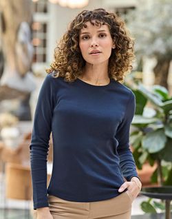 Interlock Damen Langarm Top