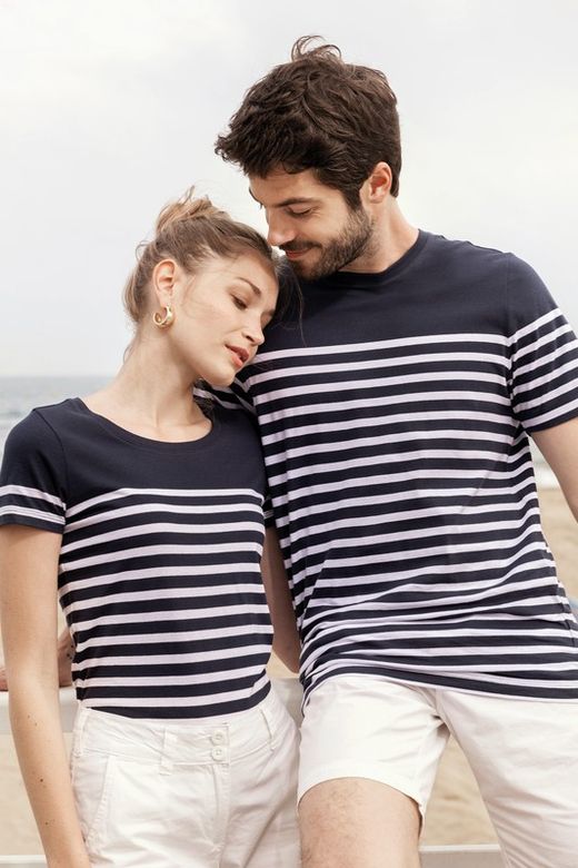 Camiseta marinera algodón orgánico hombre