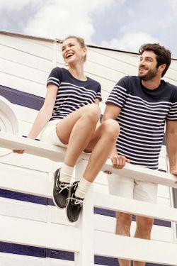 Camiseta marinera algodón orgánico hombre