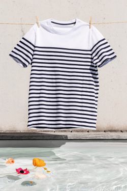 Camiseta marinera algodón orgánico hombre