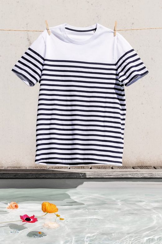 Camiseta marinera algodón orgánico hombre