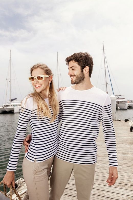 T-shirt da marinaio da uomo a maniche lunghe