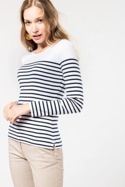 Langärmeliges Matrosen-T-Shirt für Frauen