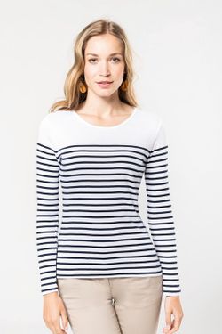 Langärmeliges Matrosen-T-Shirt für Frauen