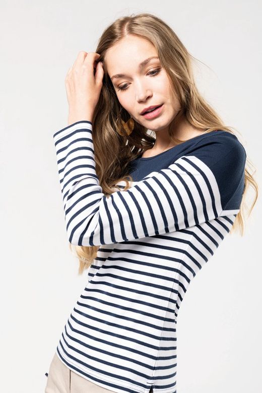 Langärmeliges Matrosen-T-Shirt für Frauen