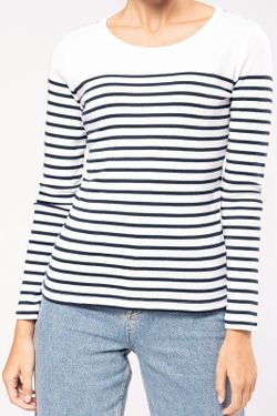 Langärmeliges Matrosen-T-Shirt für Frauen
