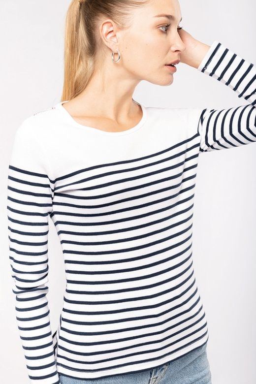 Langärmeliges Matrosen-T-Shirt für Frauen