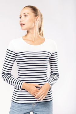Langärmeliges Matrosen-T-Shirt für Frauen