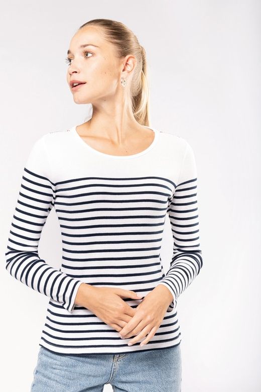 Langärmeliges Matrosen-T-Shirt für Frauen