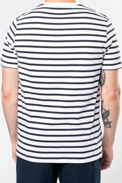 Gestreiftes Matrosen-T-Shirt mit Kurzarmtasche
