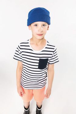 Gestreiftes Matrosen-T-Shirt mit kurzen Ärmeln für Jungen