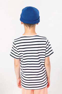 Gestreiftes Matrosen-T-Shirt mit kurzen Ärmeln für Jungen