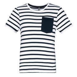 Gestreiftes Matrosen-T-Shirt mit kurzen Ärmeln für Jungen