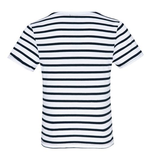 Gestreiftes Matrosen-T-Shirt mit kurzen Ärmeln für Jungen