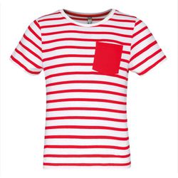 Gestreiftes Matrosen-T-Shirt mit kurzen Ärmeln für Jungen