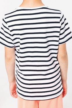 Gestreiftes Matrosen-T-Shirt mit kurzen Ärmeln für Jungen