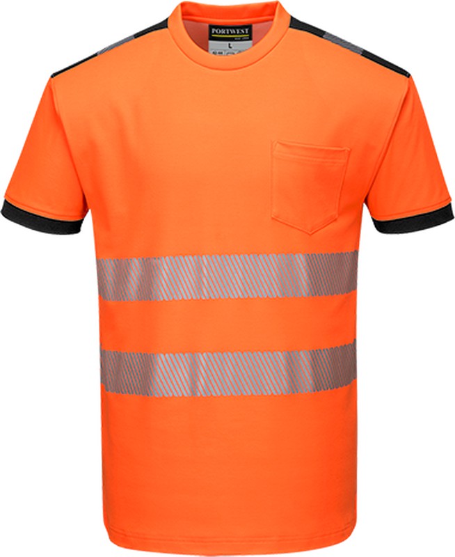 Intentar pasado Volar cometa Camiseta m/c de alta visibilidad PW3 — Maxport Vestuario Laboral