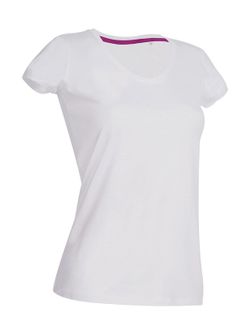 Damen Megan T-Shirt mit V-Ausschnitt