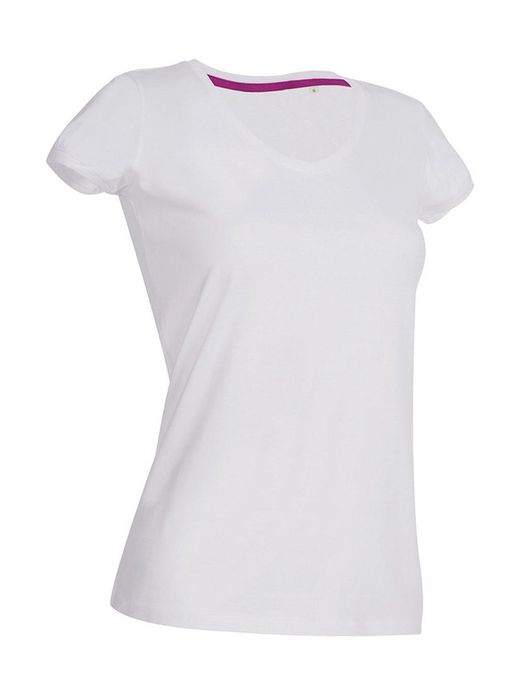 Damen Megan T-Shirt mit V-Ausschnitt