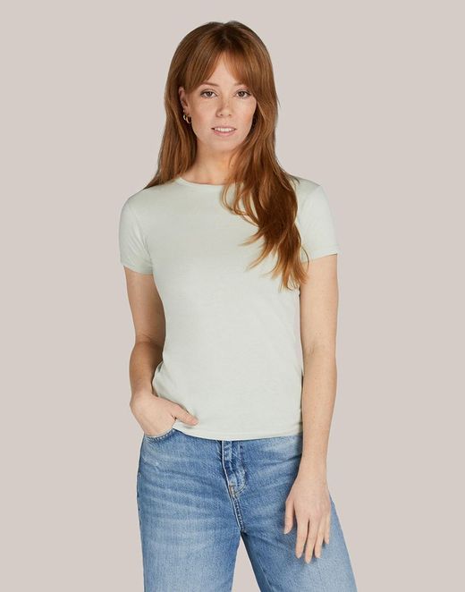 T-shirt da donna con stampa perfetta senza etichetta