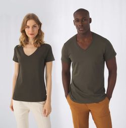 Ladies' Organic Inspire Cotton V-neck T-shirt