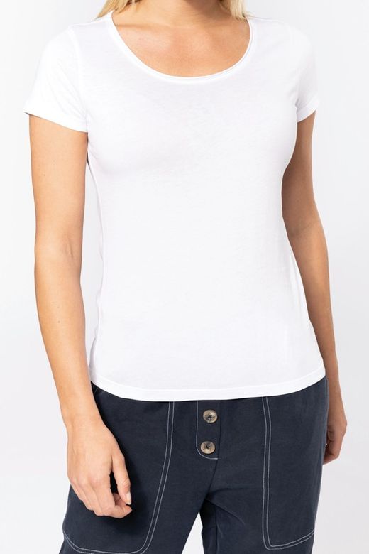 Organic Seamless Neck T-Shirt für Frauen