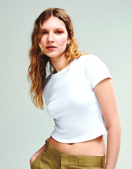 Camiseta para mujer Micro Rib Baby